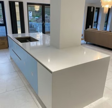 Quartz worktop installation by RH Stone Surfaces