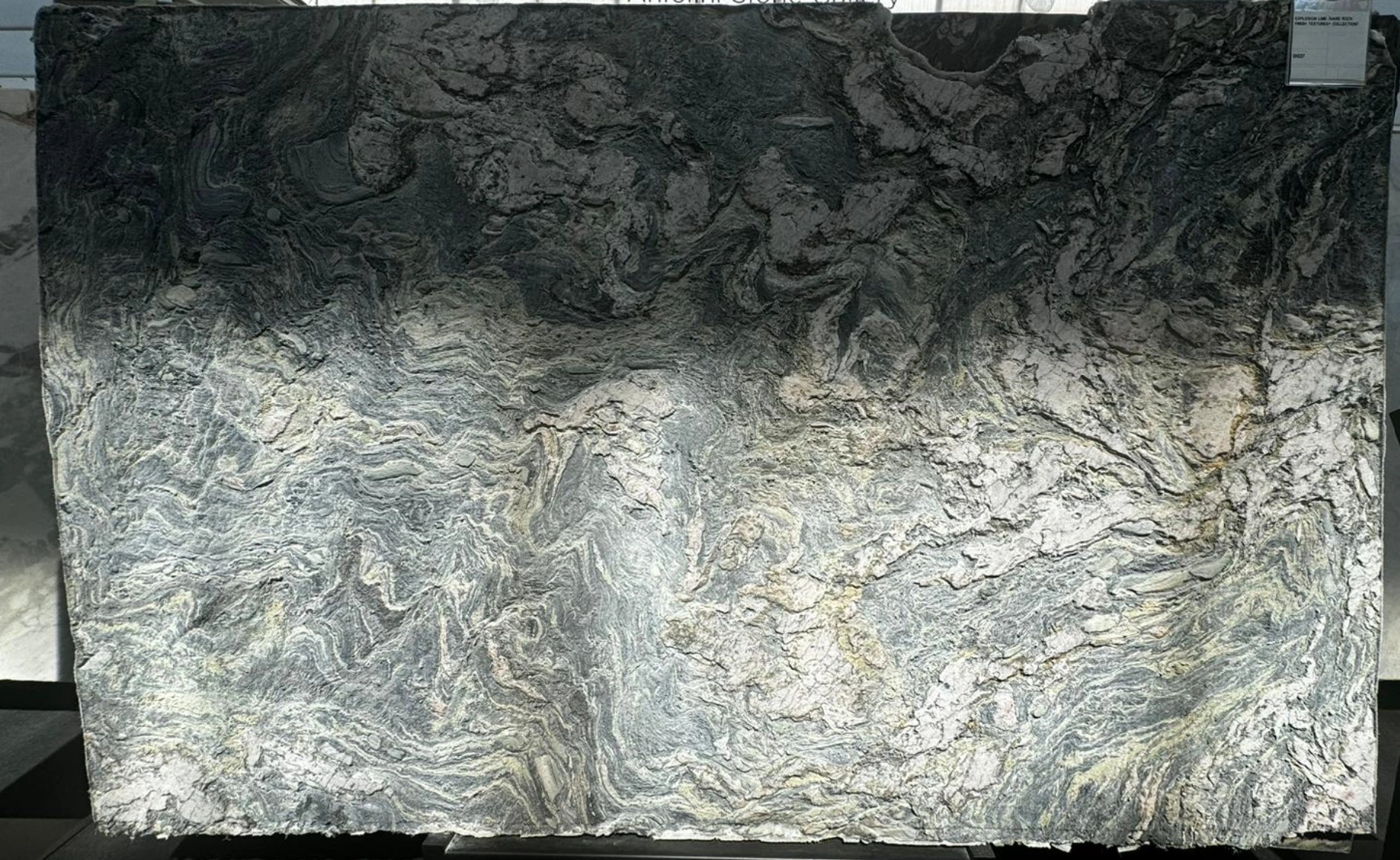 Textured grey granite with detailed natural stone pattern